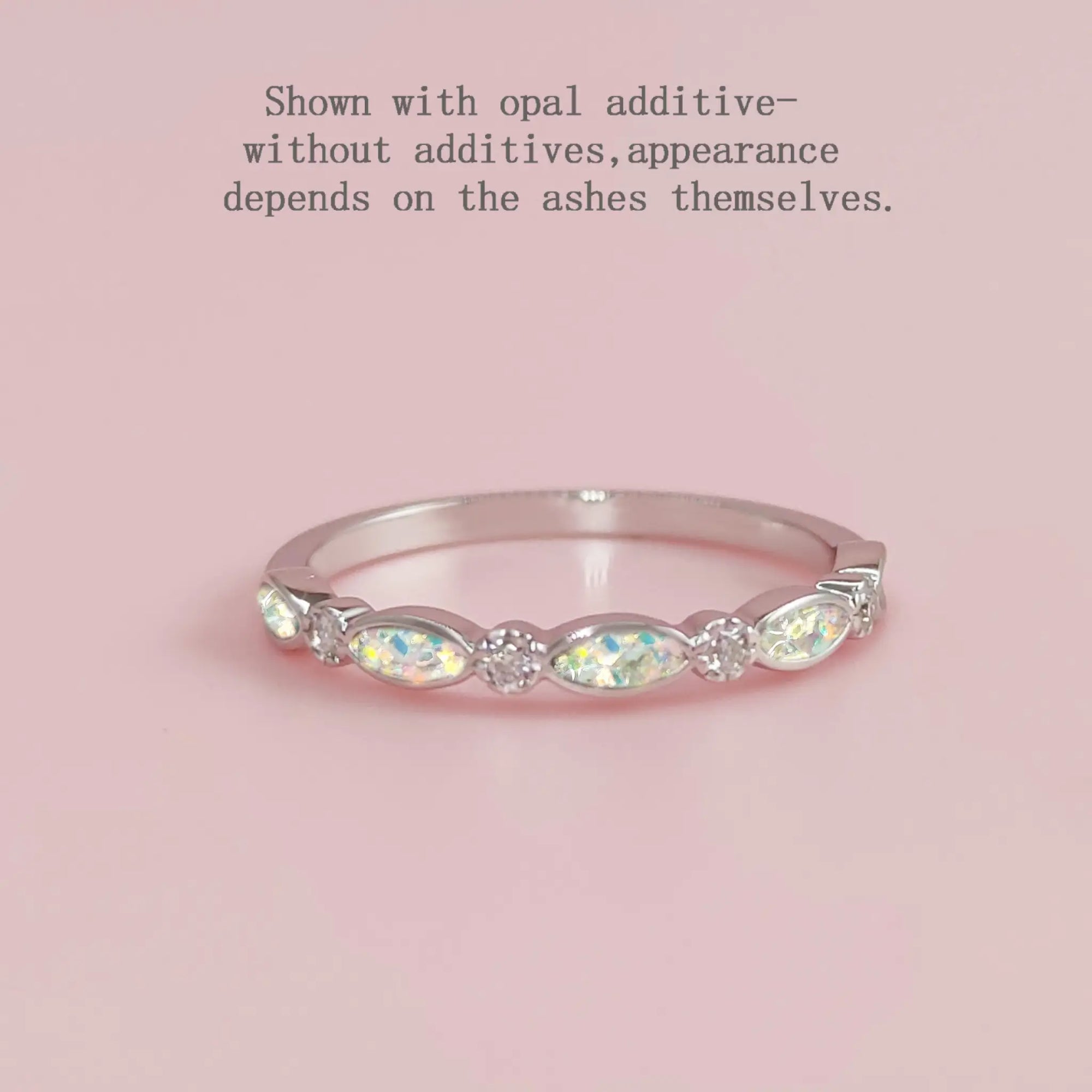 Endless Love Birthstone Ashes Ring - A Symbol of Forever