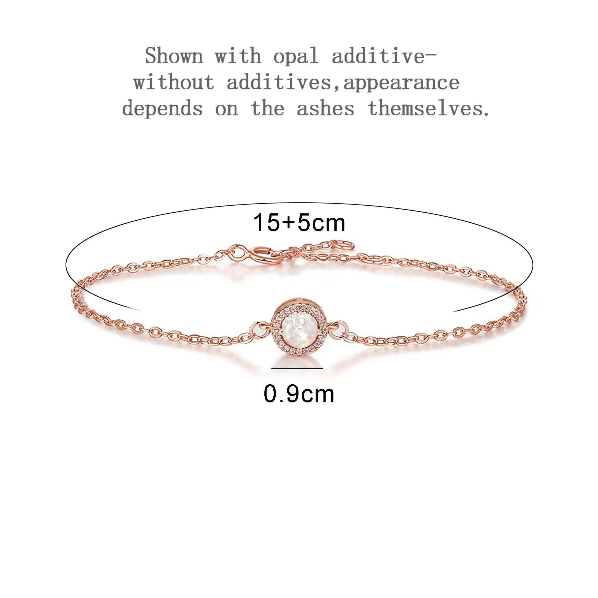 Eternal Glow: Love-Filled Gold Ashes Bracelet