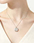 Anillo y collar de plata de ley con forma de lágrima para la leche materna (kit DIY)
