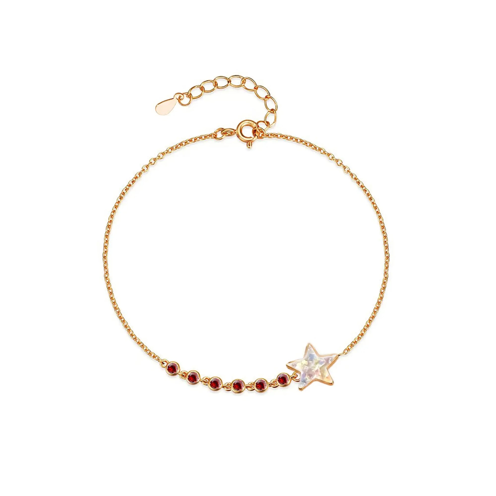 Handcrafted Ashes Bracelet - Glinting Star Design