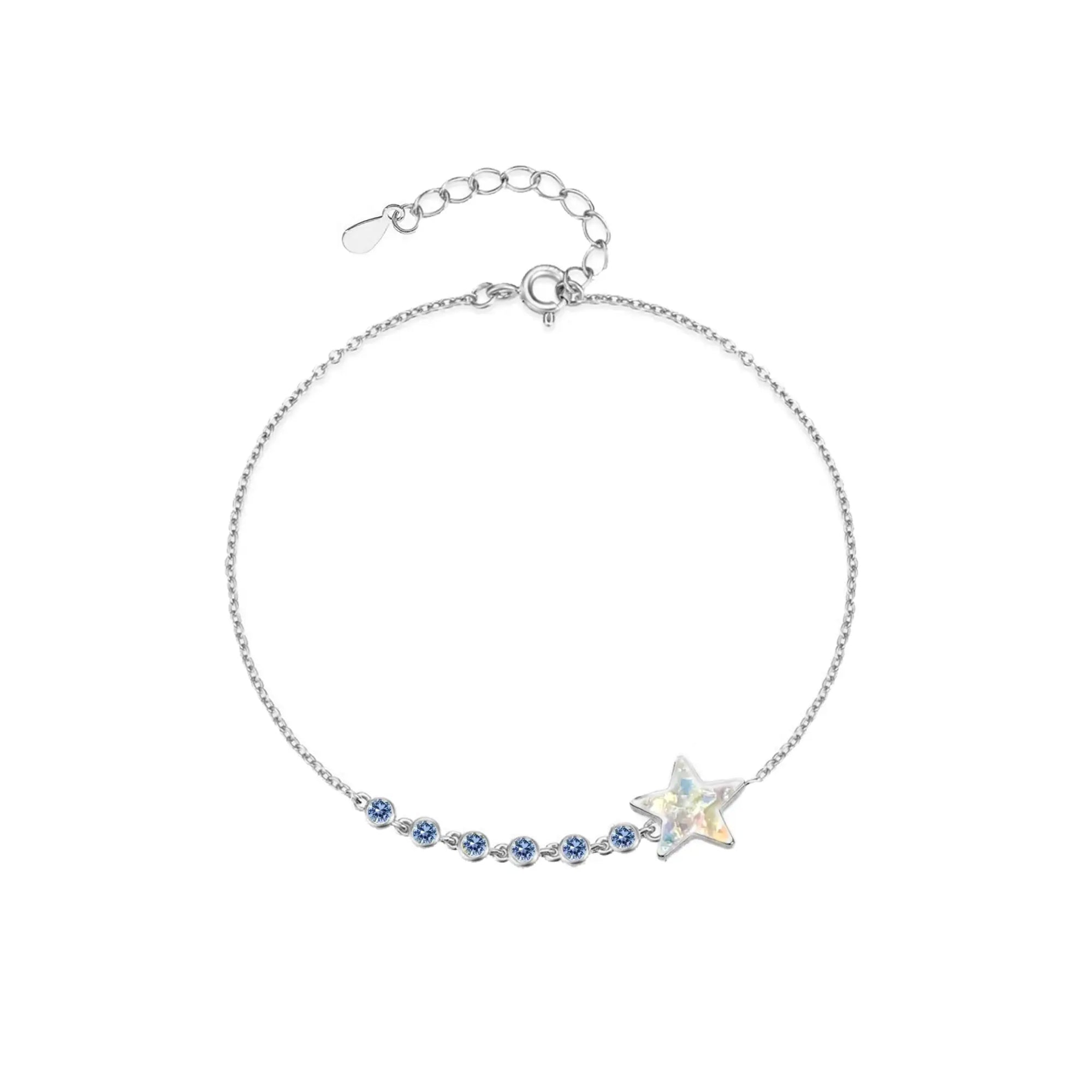 Handcrafted Ashes Bracelet - Glinting Star Design