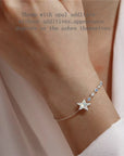 Handcrafted Ashes Bracelet - Glinting Star Design
