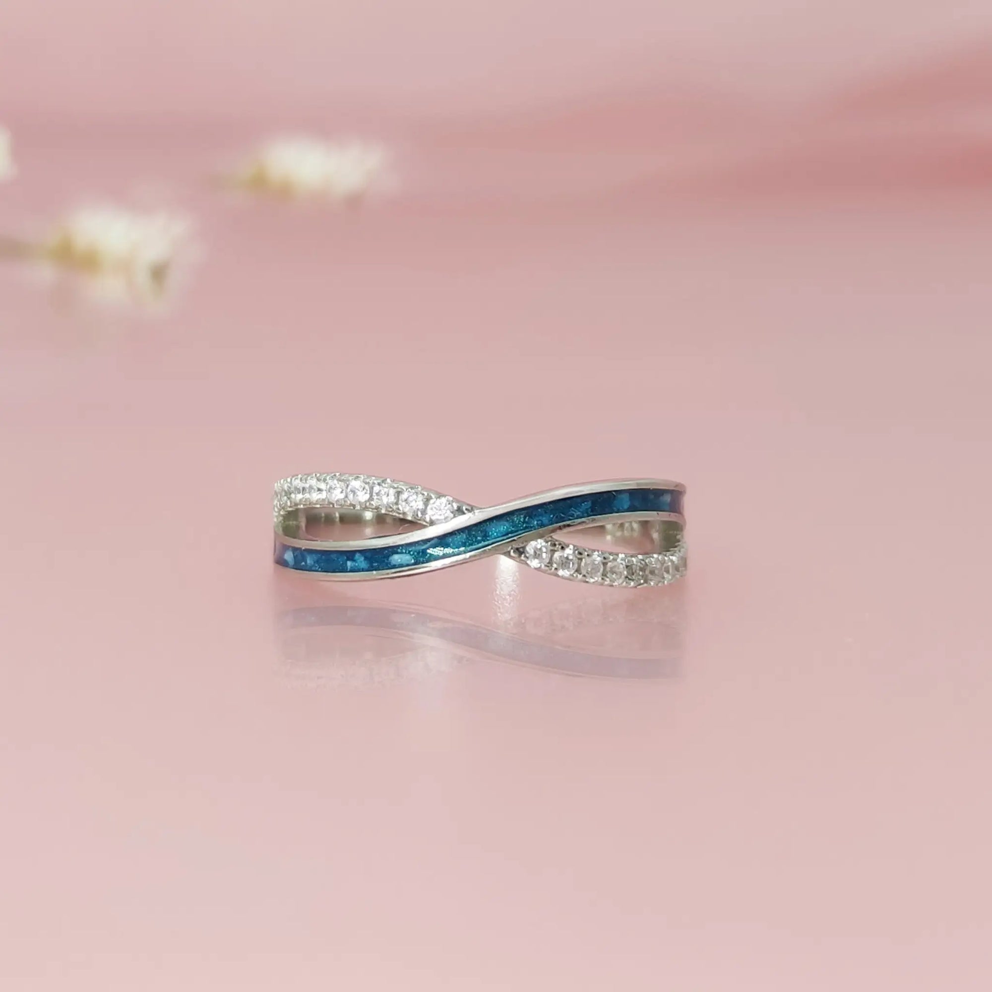 Personalized Infinity Ashes Ring - A Unique Keepsake