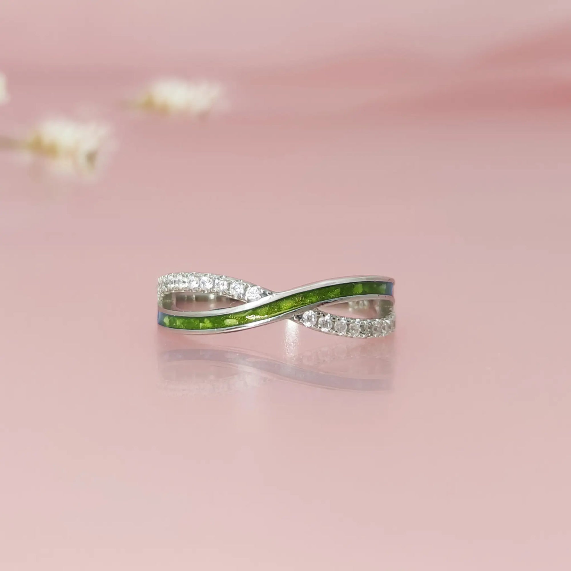 Personalized Infinity Ashes Ring - A Unique Keepsake