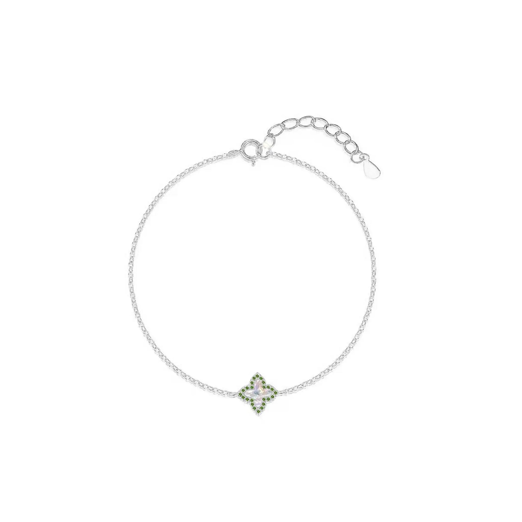 Lucky Blossom: Custom Cremation Ashes Bracelet