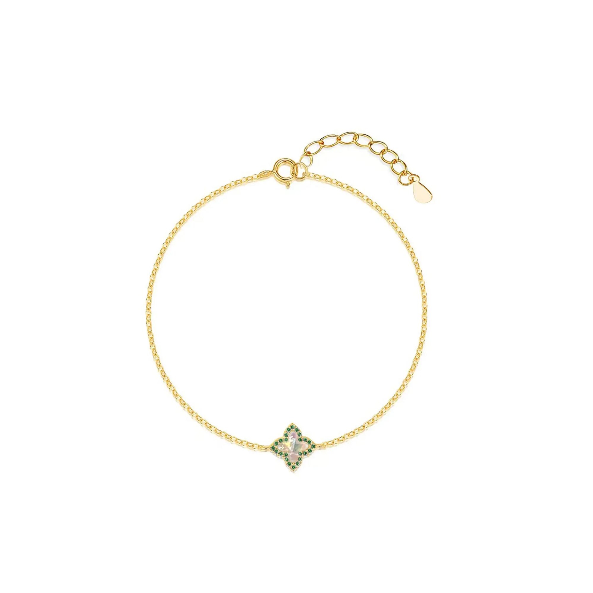 Lucky Blossom: Custom Cremation Ashes Bracelet