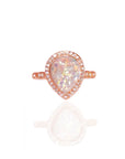 Handcrafted Lumina Essence Ashes Ring in Rose Gold