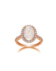 Luminous Aura: Elegant Memorial Ashes Ring