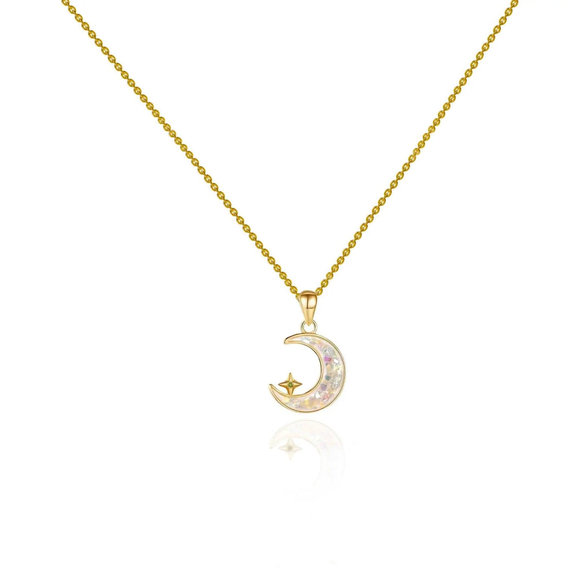 Lunar Nurture: Memorial Ashes Necklace for Loved Ones