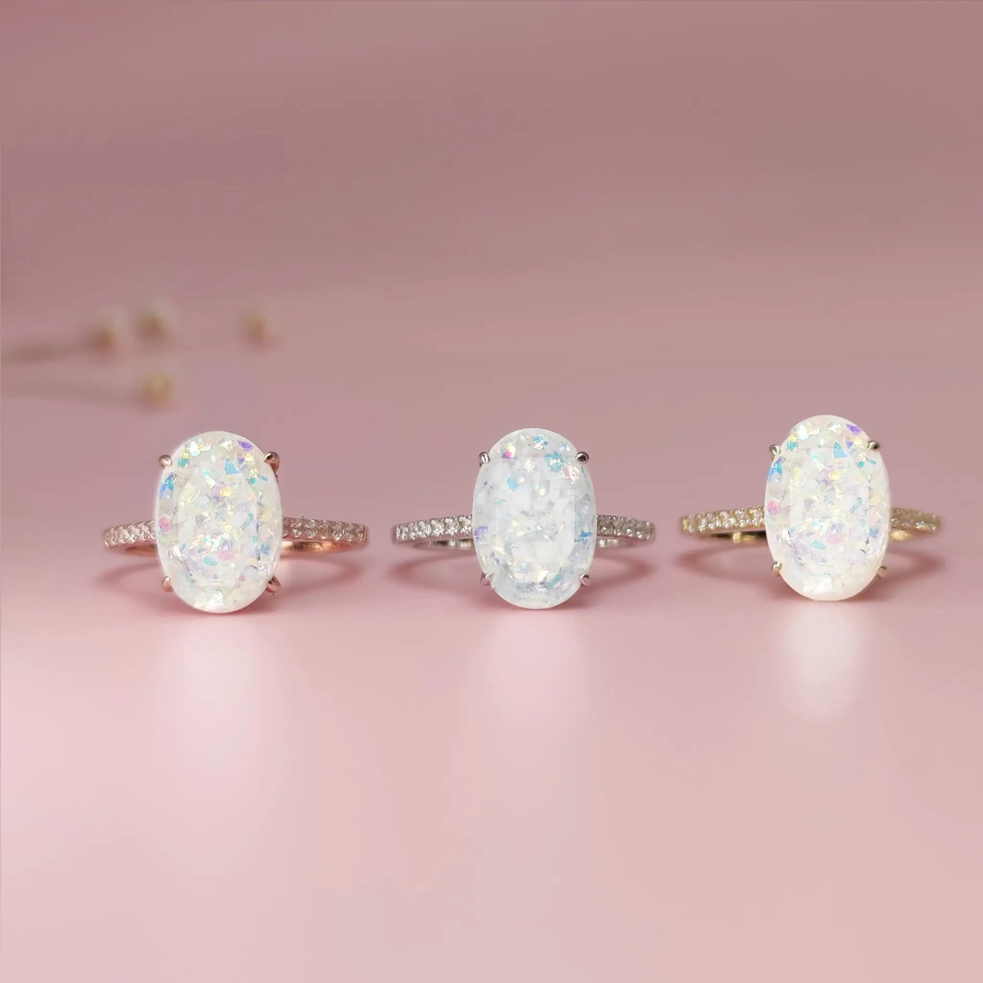 Oval Serenity Ashes Ring | Thoughtful Gift Idea