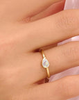 Pure Drop Ashes Ring: Love in Every Teardrop