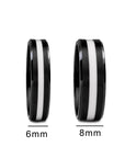 Ewige Bindung: Herrenring aus massivem Gold mit Muttermilch und Babyhaar, 4 mm breit