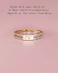 Radiant Bar Ashes Ring for Lasting Memories