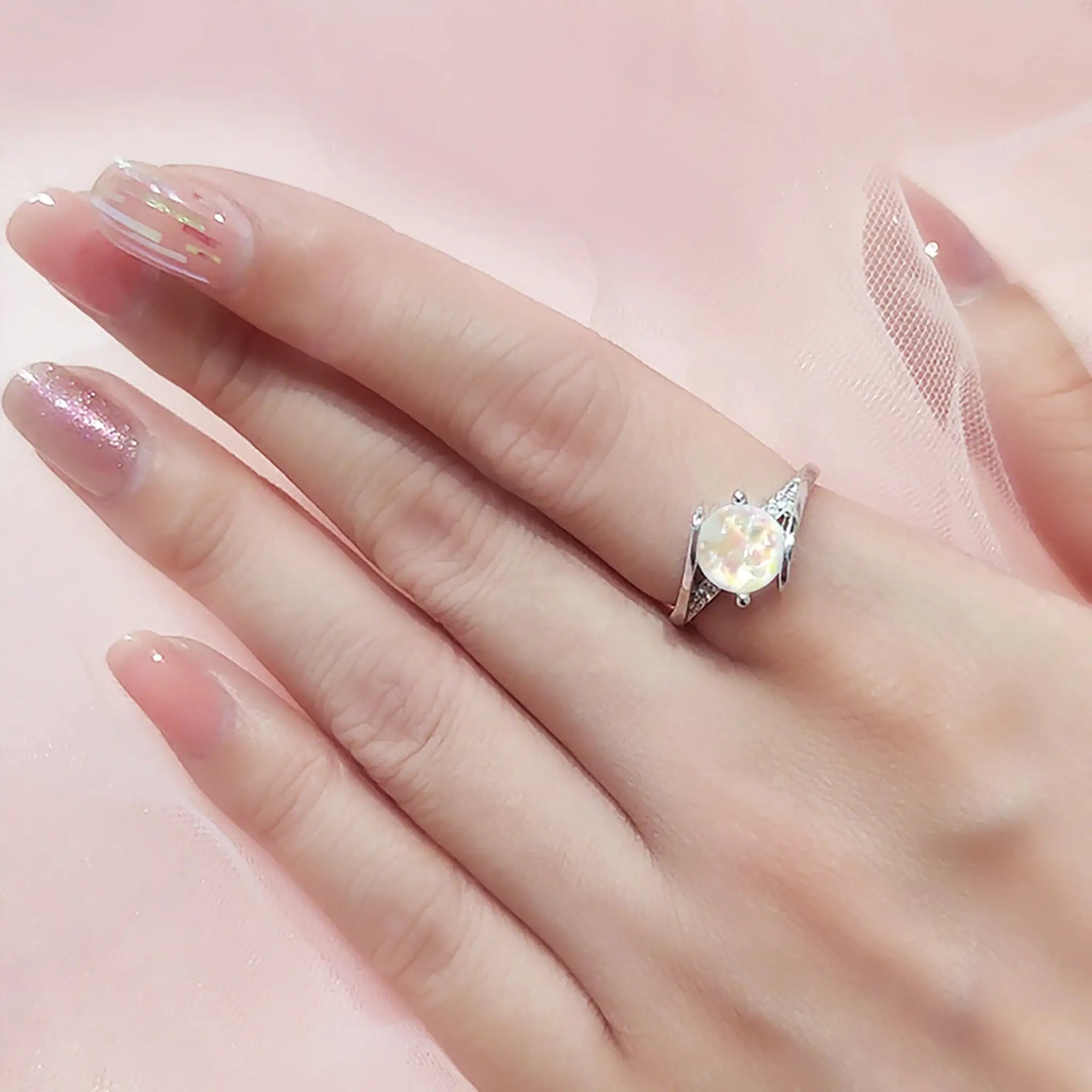 Personalized Swirl Ashes Ring for Lasting Memories