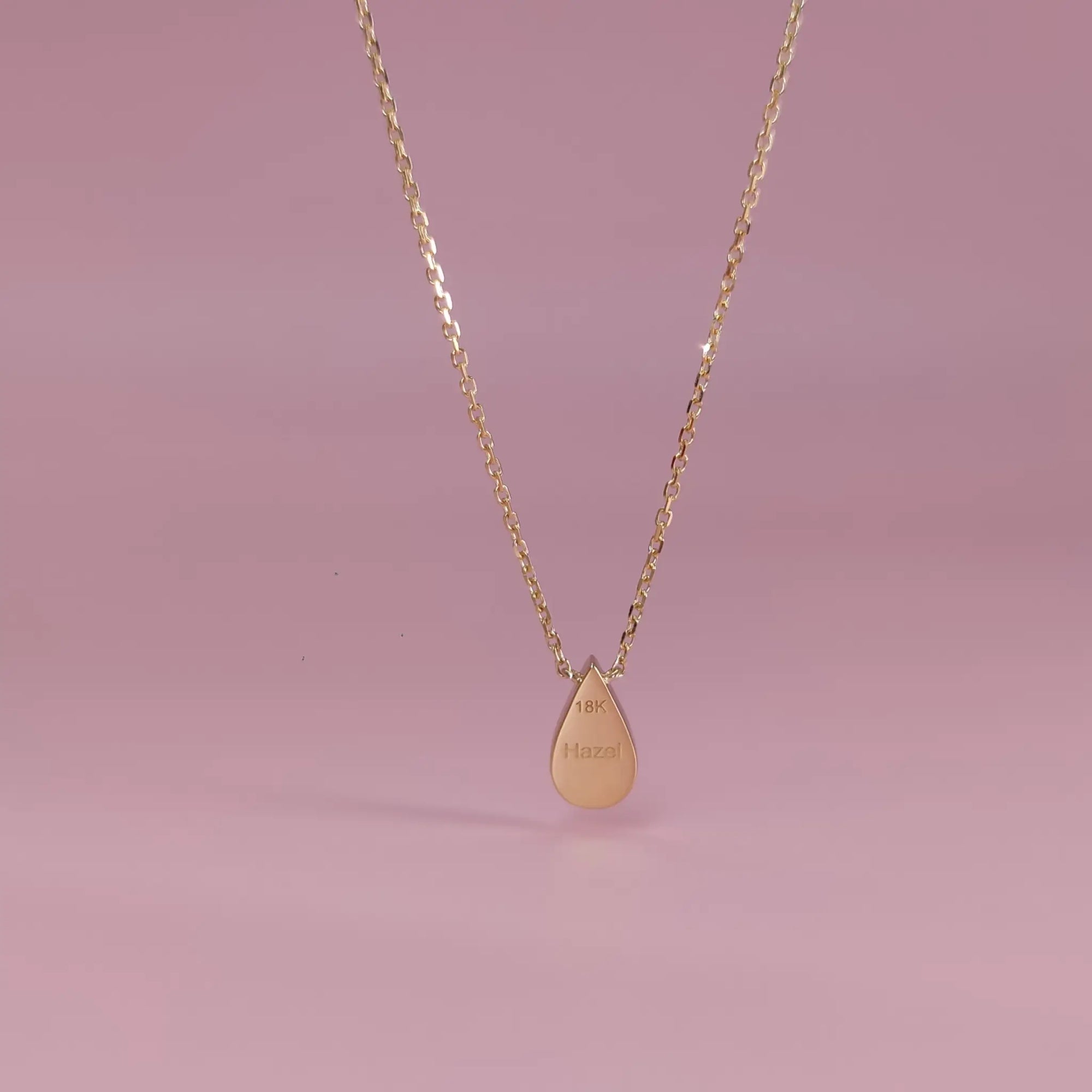 Serenity Droplet: Ashes Necklace gold-ashes-necklace-0-链子一体