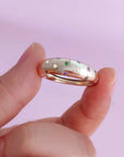 Meaningful Birthstone Ashes Ring Gift for Loved Ones
