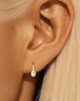 Personalized Teardrop Elegance Ashes Earrings