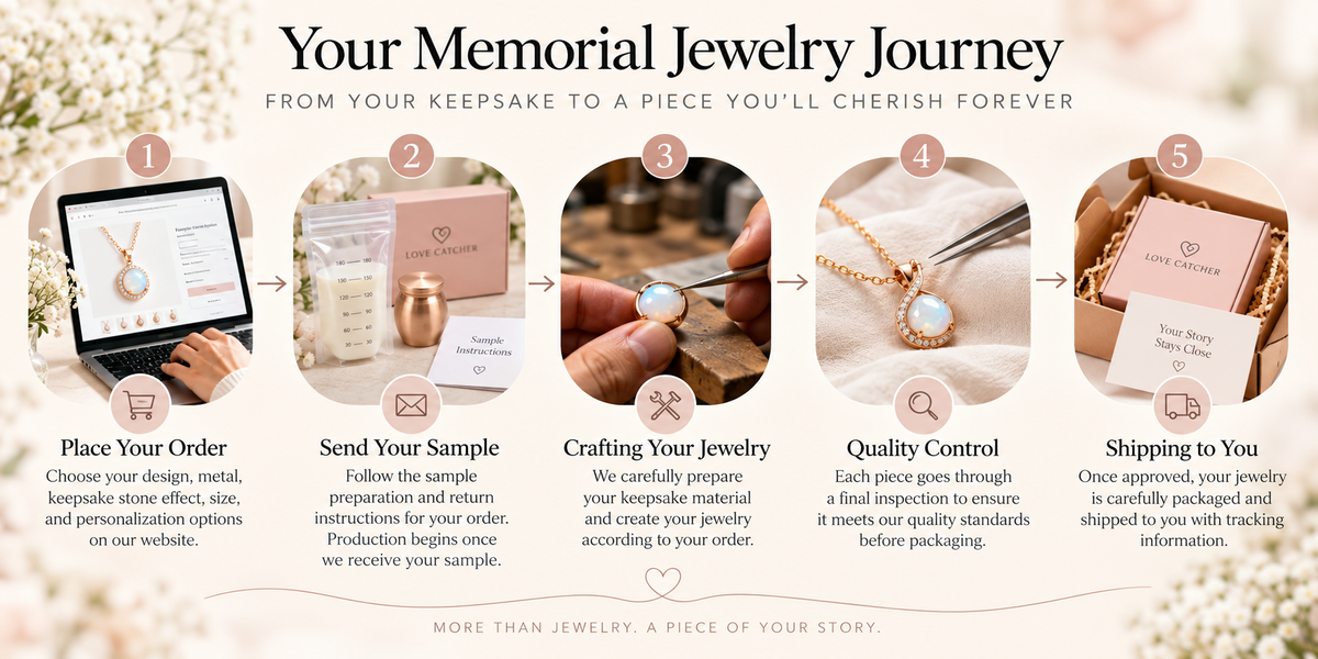 What to Expect: Love Catcher’s Custom Memorial Jewelry Production Timeline