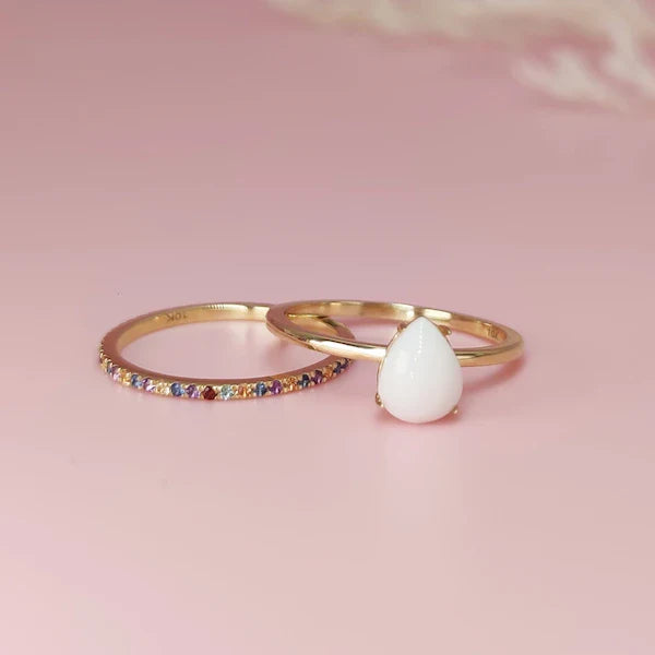 Breastmilk Jewelry Ring Sets