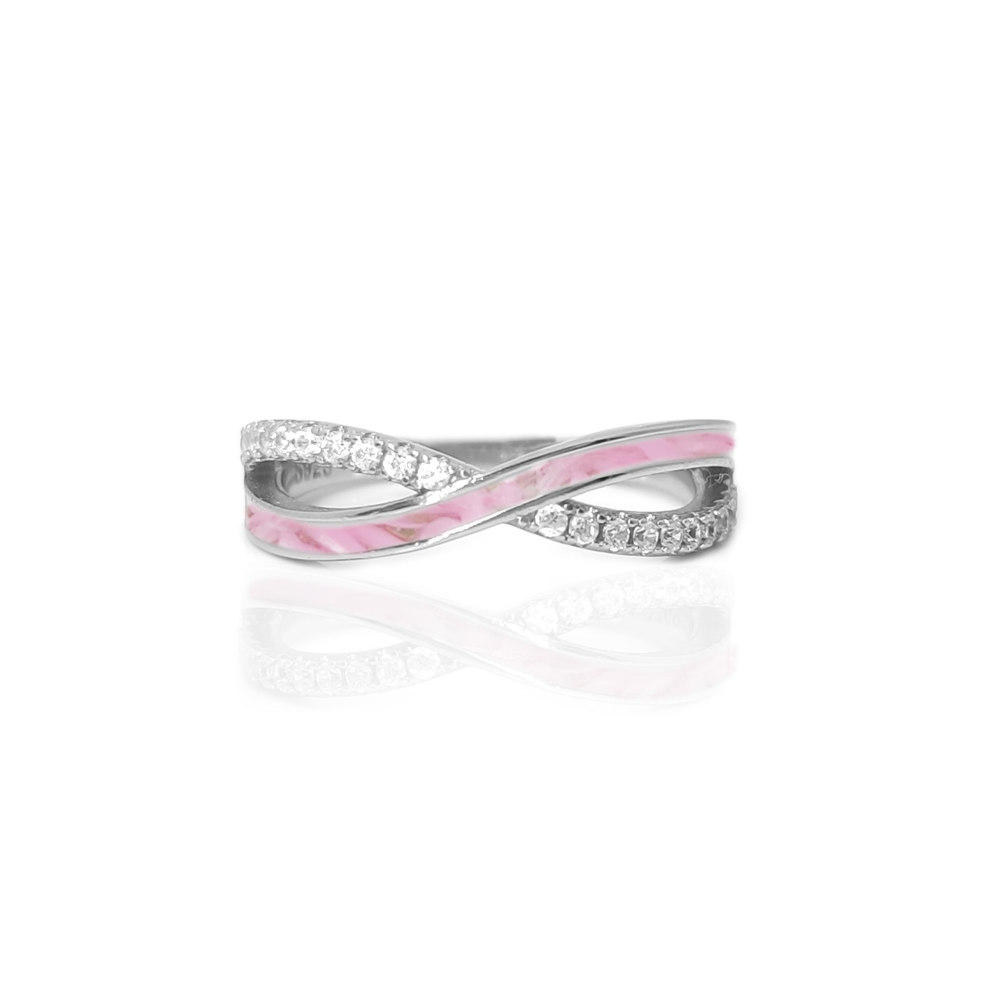 Sterling Silver X-Shape Pregnancy Test Ring (DIY KIT)