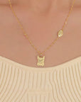 PuppySmile: Solid Gold Footprint Necklace