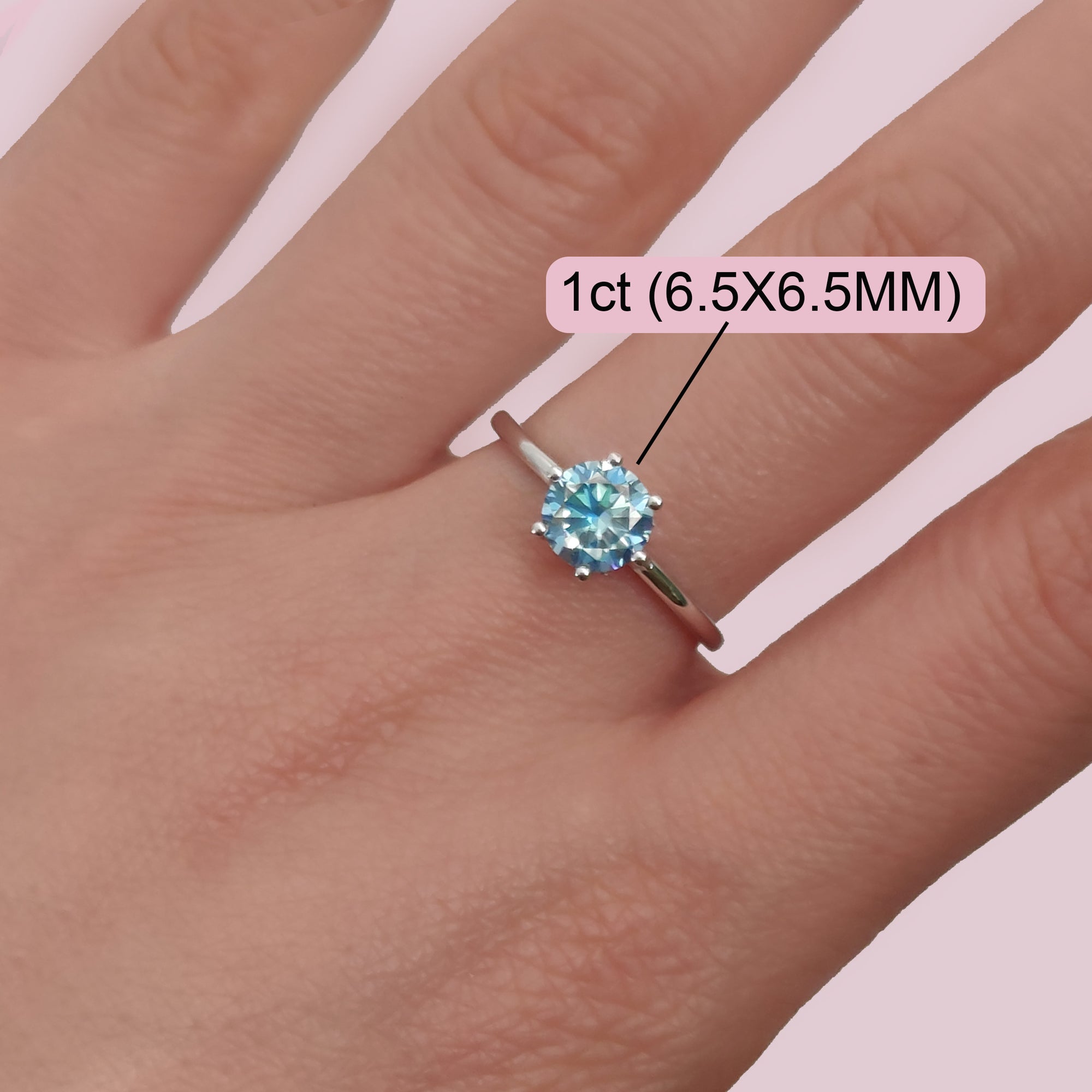 Ember of Presence: Round Cut Moissanite Ashes Ring