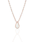 SerenityDroplet: Teardrop Breastmilk Gold Necklace