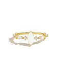 BondingBeacon: Gold Marquise Breastmilk Ring