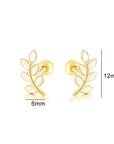 Golden Laurel : Breastmilk Earrings