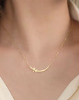 Bonding Prints: Solid Gold Footprint Necklace