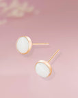 Minimal Pearl  :Breastmilk Earrings