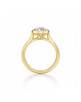 Trésor Éternel : Bague cinéraire en moissanite taille radiant