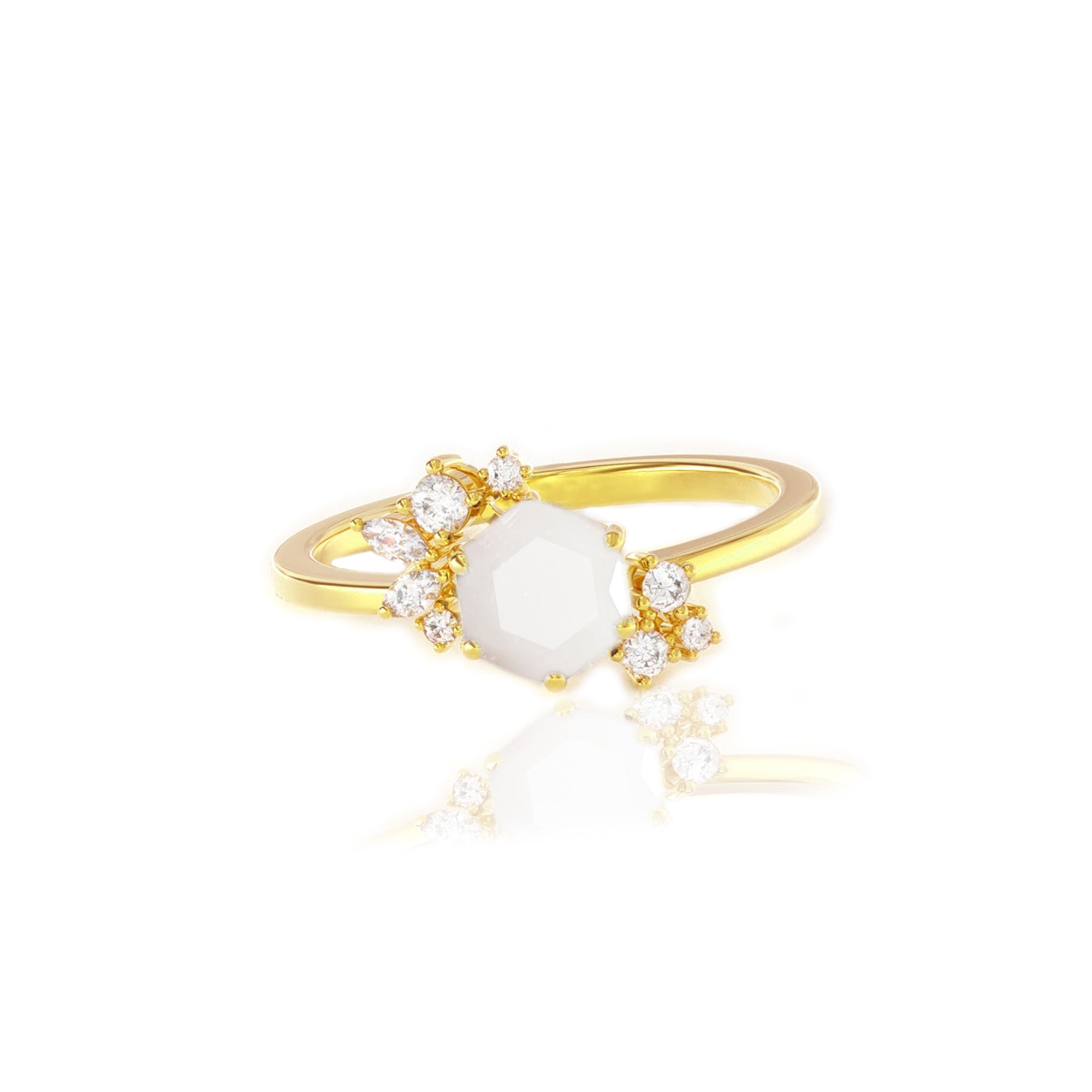 MaternalGrace: Solid Gold Round Breastmilk Ring