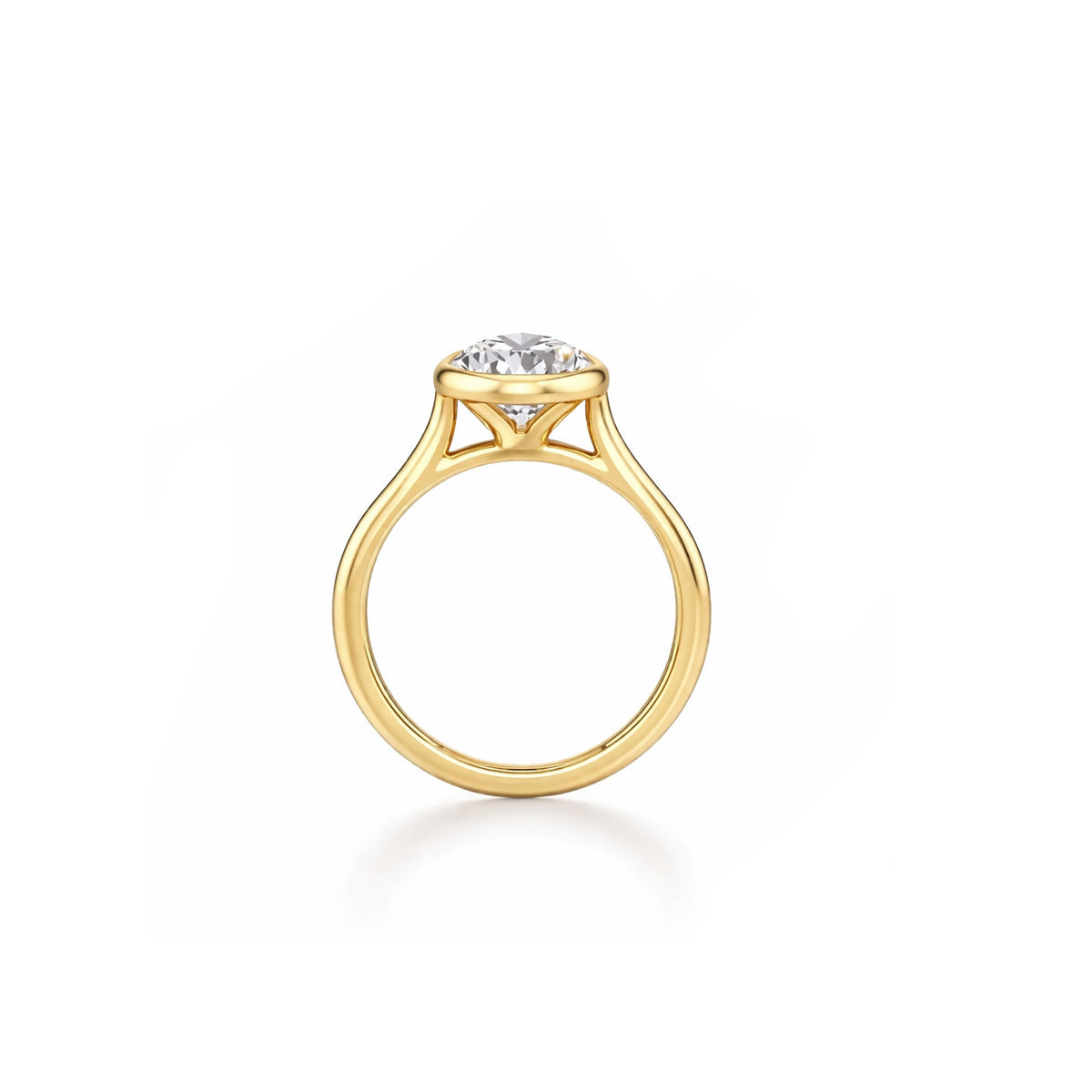 Liquid Aura: Elegant Pear Cut Solitaire Ring Lab-Grown Diamond Ring Engagement Ring