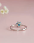 Ember of Presence: Round Cut Moissanite Ashes Ring