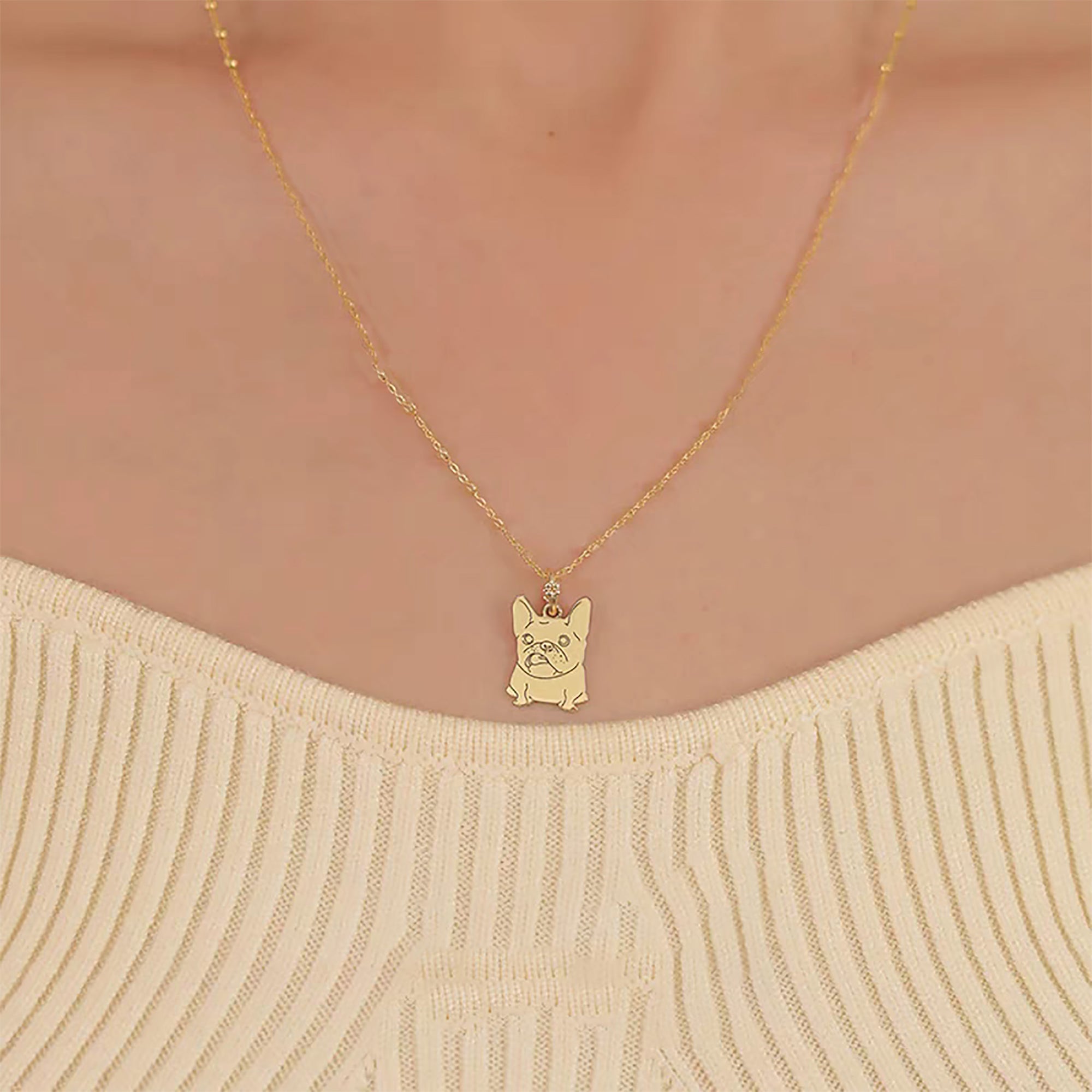PuppySmile: Solid Gold Footprint Necklace