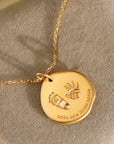 Whimsy Tracks: Solid Gold Footprint Necklace