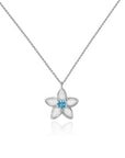 MilkBlossom: Solid Gold Birthstone Breast Milk Necklace