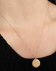 Whimsy Tracks: Solid Gold Footprint Necklace
