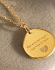 Whimsy Tracks: Solid Gold Footprint Necklace