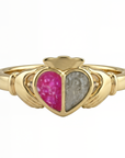 Claddagh: Solid Gold Ashes Ring Claddagh Ring