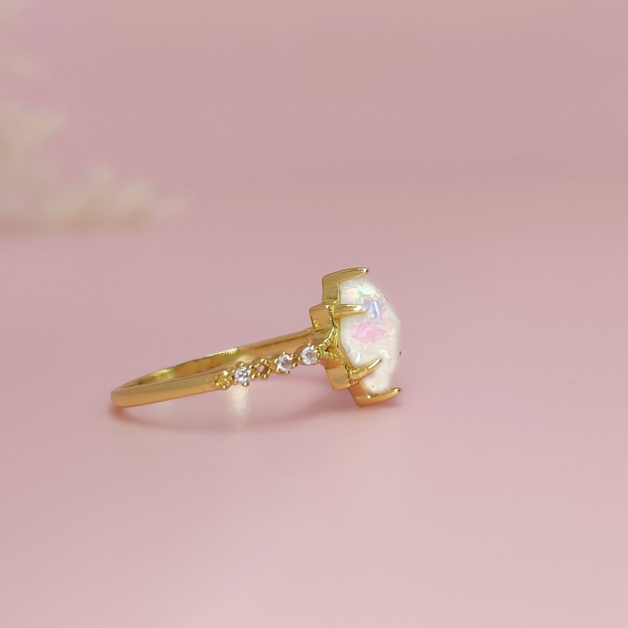 Anillo de cenizas en forma de diamante de plata esterlina (kit de bricolaje)