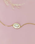 Eleanor: Solid Gold Ashes Bracelet