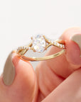 EternalTouch: Gold Oval Ashes Ring