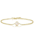 Circle Grace: Solid Gold Ashes Bracelet