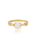 EternalTouch: Gold Oval Ashes Ring