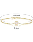 Circle Grace: Solid Gold Ashes Bracelet