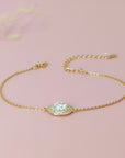 Eleanor: Solid Gold Ashes Bracelet