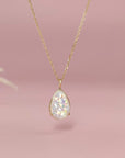 Glisten Drop: Teardrop Ashes Gold Necklace