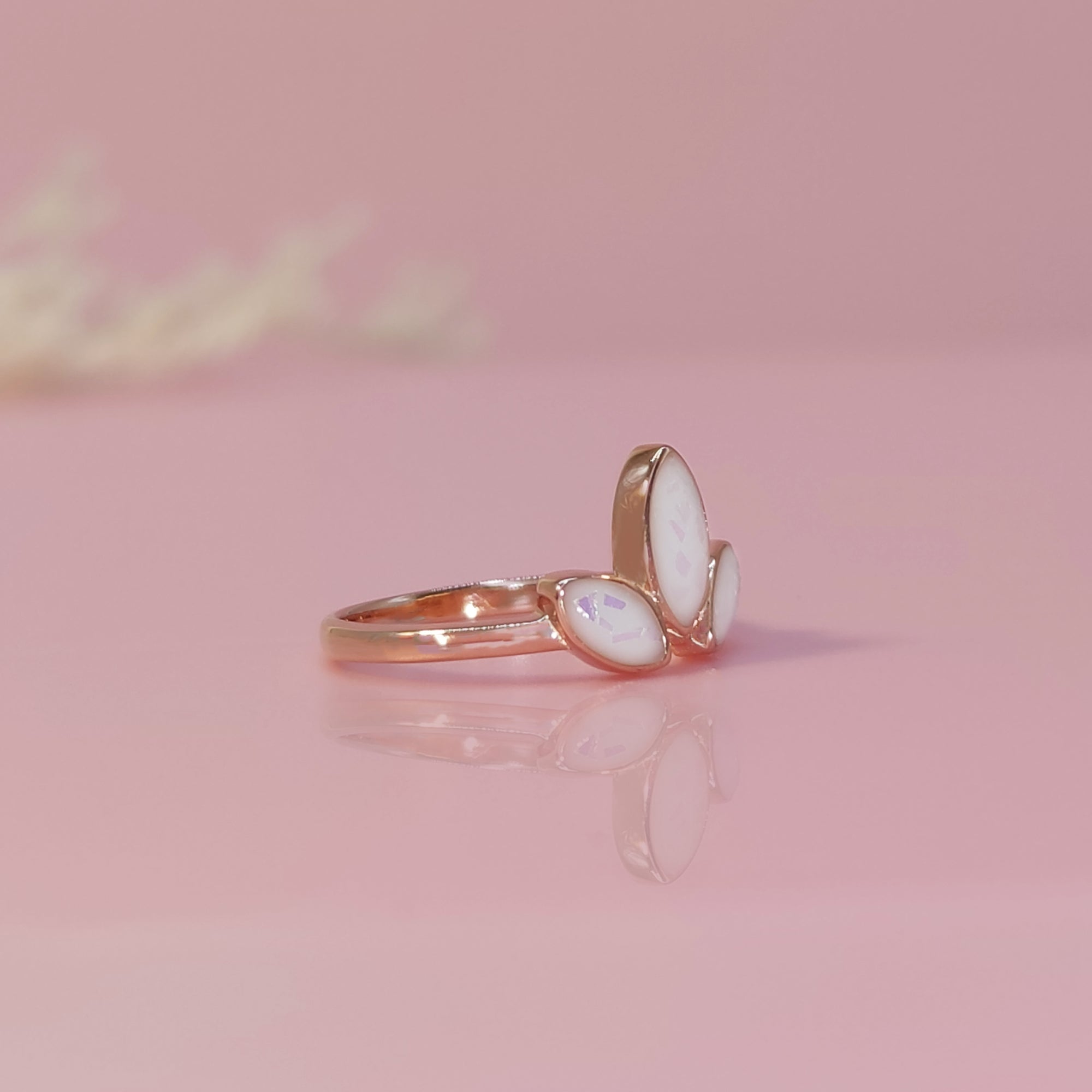 LactaFlora:  Cloverleaf Solid Gold Breast Milk Ring